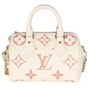 Louis Vuitton Creme Rose Trianon Empreinte Monogramm Riesen Speedy Bandoulière 20