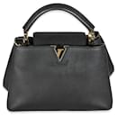 Louis Vuitton Black Taurillon Capucines BB