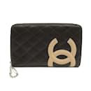 Chanel Cambon Line Brown Leather Coin Purse