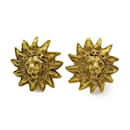 Chanel Gold Plated Clip Earrings