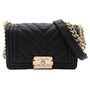 Chanel Boy Chanel V-Stitched Chain Shoulder Bag