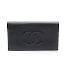 Portefeuille long bi-fold Chanel Coco Mark