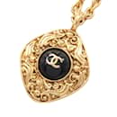 Chanel Coco Mark Gold Plated Necklace