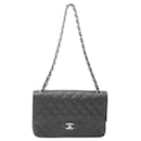 Bolsa de Ombro Chanel Deca Matelassé 30 Classic Large W-Flap