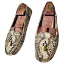 LOUIS VUITTON Mocasines Loafers Lock It Piel de Serpiente Talla 37.5 - Louis Vuitton