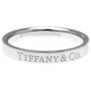 Anel plano Tiffany em platina - Tiffany & Co