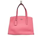 Bolsa de ombro de couro feminino Coach Charlie 25137