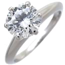 Tiffany 1.08ct Diamond Solitaire Band Ring - Tiffany & Co