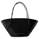 Big Shopper Bag With Bows - Chylak - Leather - Black - Autre Marque