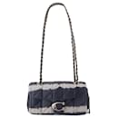 Bolsa de Ombro Tabby 20 - Coach - Couro - Azul Meia-Noite