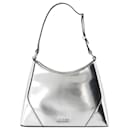 Sac à épaule Linda - Staud - Cuir - Argent