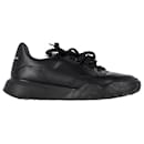 Zapatillas Court Alexander McQueen en cuero negro - Alexander Mcqueen