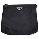 Prada Small Pouch in Black Nylon and Saffiano Leather