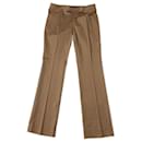 Pantalons droits Gucci couleur noisette des années 90