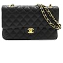 Bolsa de ombro com corrente de flap duplo matelassé CHANEL - Chanel