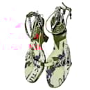 Christian Dior John Galliano O VICTIM Wedge Sandals Multicolored Size 40.5