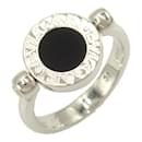 Bvlgari Flip-Ring aus 18K Weißgold mit Diamant und Onyx - Bulgari