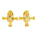 Bvlgari Passo Doppio Diamond Cross Earrings - Bulgari