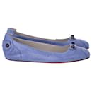 Ballerines Arena Balenciaga en cuir bleu