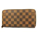 Cartera larga Louis Vuitton Damier Zippy N60015 Ébano