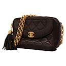 Chanel Black Lambskin Shoulder Bag