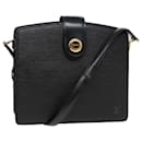 LOUIS VUITTON Bolsa de Ombro Capuchin Epi Preta M52342 LV Auth 81535 - Louis Vuitton