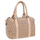 Sac Boston Mini en toile Zucchino FENDI rose Auth 82685 - Fendi