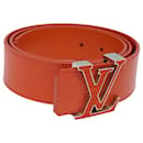 LOUIS VUITTON Epi Ceinture Belt 40.2"" Orange Mandarin M9738X LV Auth 82064 - Louis Vuitton