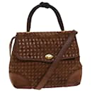 BALLY Sac à main en cuir 2 voies marron Auth bs15843 - Bally