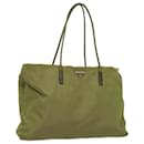 PRADA Tote Bag Nylon Khaki Auth 80873 - Prada