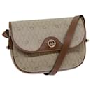 Bolso de hombro de lona de panal Christian Dior en cuero PVC beige Auth 77935