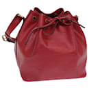 LOUIS VUITTON Epi Petit Noe Shoulder Bag Red M44107 LV Auth 82434 - Louis Vuitton