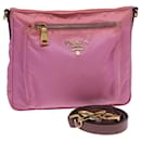 PRADA Schultertasche Nylon Rosa Auth 82693 - Prada