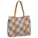 Sac fourre-tout en nylon beige à motif Nova Check de BURBERRY Auth ti1815 - Burberry