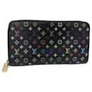 LOUIS VUITTON Portefeuille Zippy Multicolore Monogram Noir M60243 LV Auth 82169 - Louis Vuitton