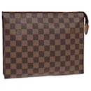 LOUIS VUITTON Damier Ebene Poche Toilette 26 Pouch N47543 LV Auth 82616 - Louis Vuitton