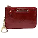 LOUIS VUITTON Vernis Pochette Cles NM Bolsa Vermelha Grunadine M91737 Auth 82181 - Louis Vuitton