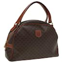 Borsa a mano in tela Macadam CELINE in pelle PVC marrone Auth yk13638 - Céline