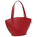 LOUIS VUITTON Epi Saint Jacques Borsa Shopping a Spalla Rossa M52277 LV Auth 82443 - Louis Vuitton