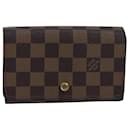 LOUIS VUITTON Portafoglio Bifold Tresor Damier Ebene N61736 Auth 81019 - Louis Vuitton