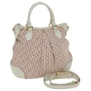 LOUIS VUITTON Mini Lin Croisette Marina PM Sac Rose Blanc M95495 LV Auth 81435 - Louis Vuitton