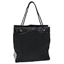 Sac fourre-tout en toile GG Gucci noir Auth fm3557