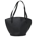 LOUIS VUITTON Epi Saint Jacques Bolsa de Compras de Hombro Negra M52272 Auth ar12051 - Louis Vuitton