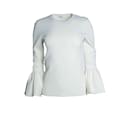Suistudio, white Cooper bell sleeve top - Autre Marque
