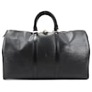 Bolsa de viagem Keepall 45 em couro Epi Louis Vuitton preta M59062