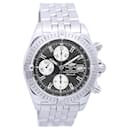 Reloj para hombre Breitling Chronomat A13356 2468580 SS esfera negra