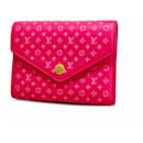 Portefeuille pliant Louis Vuitton en rose