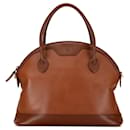 Brown Burberry Leather Satchel