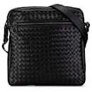 Black Bottega Veneta Intrecciato Crossbody