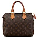 Bolsa Boston Louis Vuitton Monogram Speedy 25 marrom